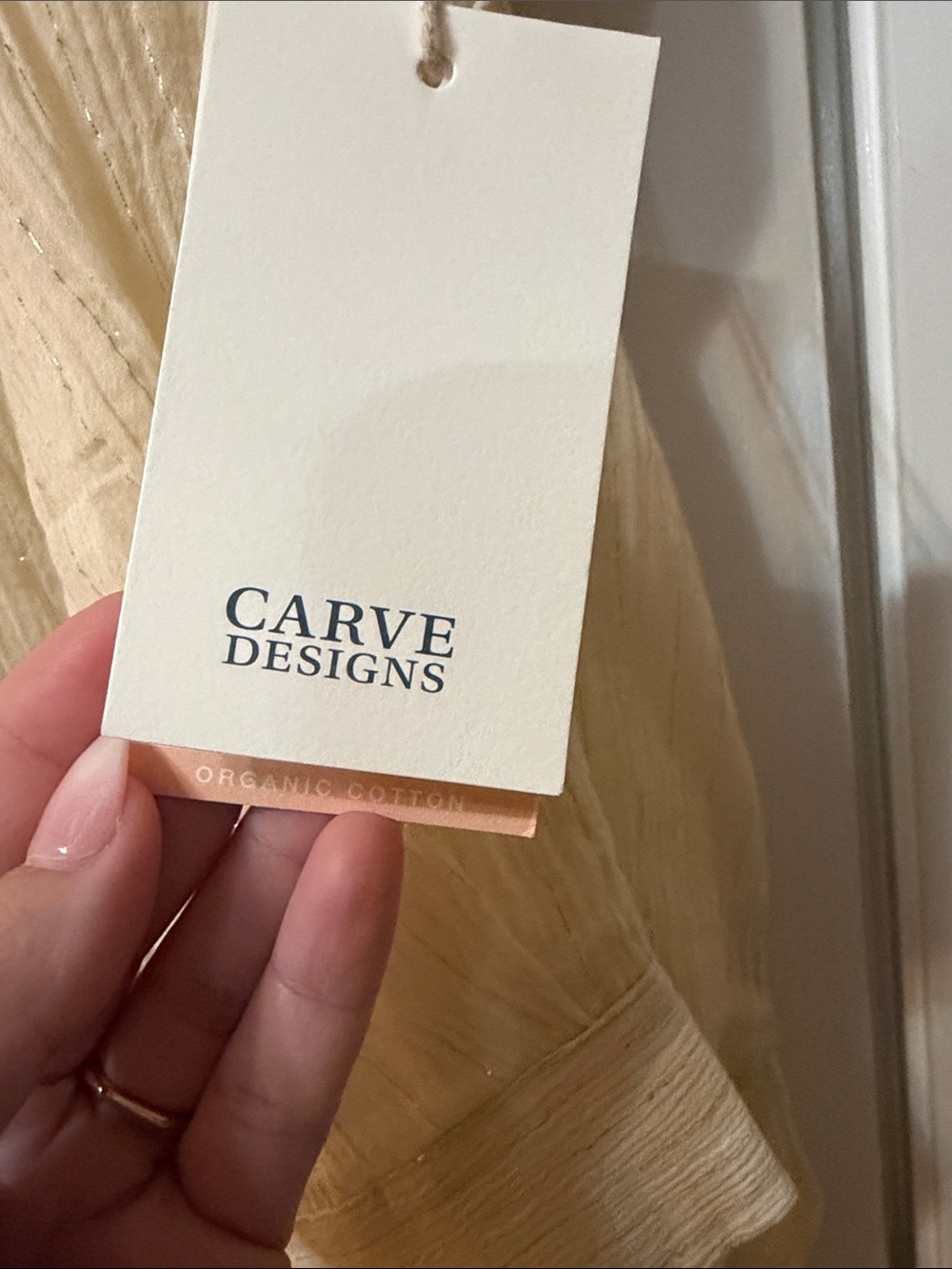 Carve Designs Cream Button-Down Long-Sleeve Shirt - Picture 3 of 10
